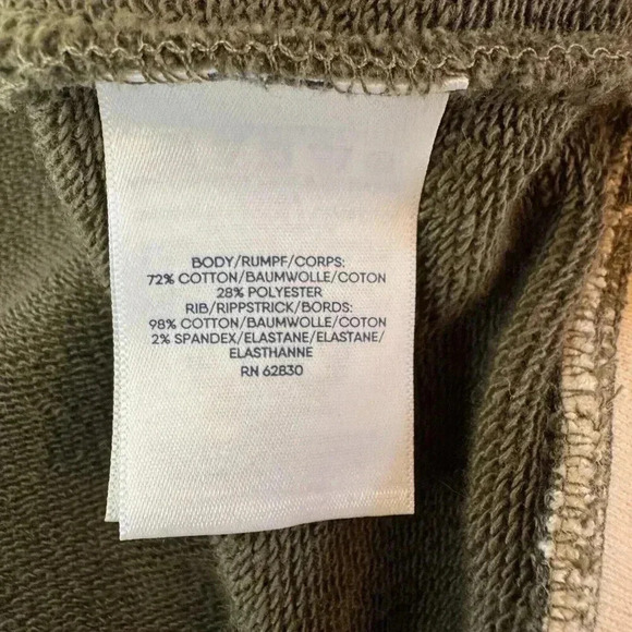 Lands' End Serious Sweats Sweatshirt Hoodie Size M 10-12 Color-Block Pullover - Picture 5 of 8